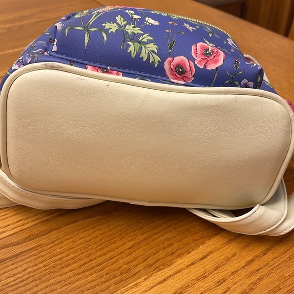 Rare Disney Loungelfy blue floral tinker bell mini backpack. Great condition. - Picture 5 of 7